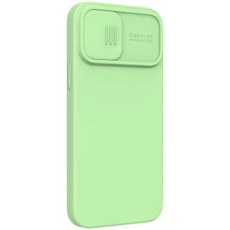 Nillkin CamShield Silky Magnetic Silikonový Kryt pro iPhone 13 Pro Max Mint Green