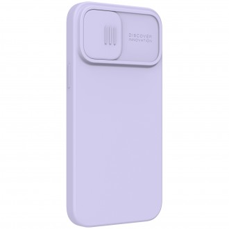 Nillkin CamShield Silky Magnetic Silikonový Kryt pro iPhone 13 Pro Max Purple