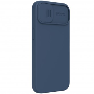 Nillkin CamShield Silky Silikonový Kryt pro iPhone 13 Blue