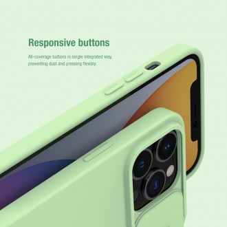 Nillkin CamShield Silky Silikonový Kryt pro iPhone 13 Pro Mint Green