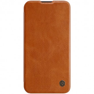 Nillkin Qin Book PRO Pouzdro pro iPhone 13 Pro Max Brown