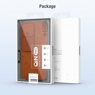 Nillkin Qin Book PRO Pouzdro pro iPhone 13 Pro Max Brown