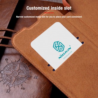 Nillkin Qin Book PRO Pouzdro pro iPhone 13 Pro Max Brown