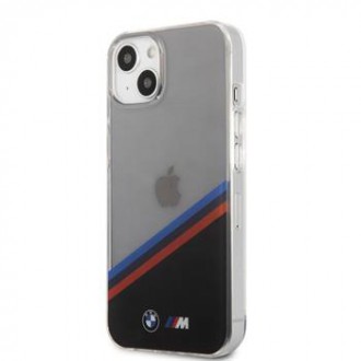 BMHCP13SMHLPK BMW M PC/TPU Tricolor Stripes Zadní Kryt pro iPhone 13 mini Transparent