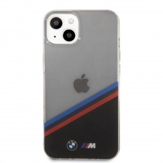 BMHCP13SMHLPK BMW M PC/TPU Tricolor Stripes Zadní Kryt pro iPhone 13 mini Transparent