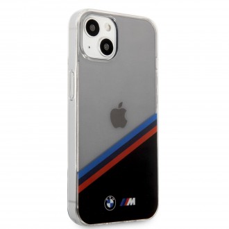 BMHCP13SMHLPK BMW M PC/TPU Tricolor Stripes Zadní Kryt pro iPhone 13 mini Transparent