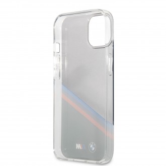 BMHCP13SMHLPK BMW M PC/TPU Tricolor Stripes Zadní Kryt pro iPhone 13 mini Transparent