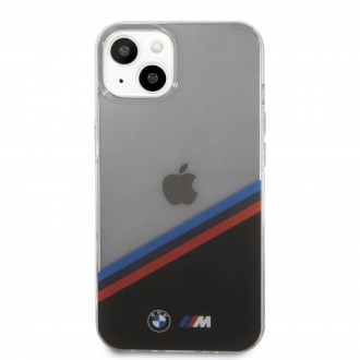 BMHCP13MMHLPK BMW M PC/TPU Tricolor Stripes Zadní Kryt pro iPhone 13 Transparent