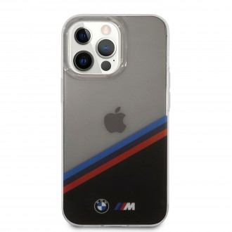 BMHCP13LMHLPK BMW M PC/TPU Tricolor Stripes Zadní Kryt pro iPhone 13 Pro Transparent