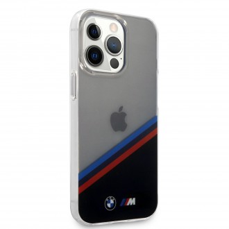 BMHCP13LMHLPK BMW M PC/TPU Tricolor Stripes Zadní Kryt pro iPhone 13 Pro Transparent