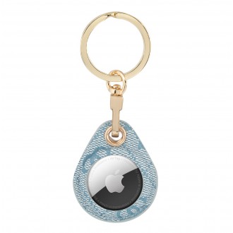 Guess PU Big 4G Flat Ring AirTag Pouzdro Blue (GUATP4GM4PB)