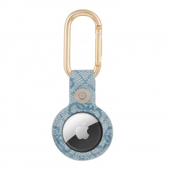 Guess PU 4G Script Dog Clip AirTag Pouzdro Blue (GUATP4GMSRB)