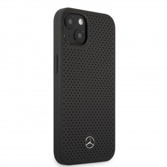 MEHCP13SDELBK Mercedes Genuine Leather Zadní Kryt pro iPhone 13 mini Black