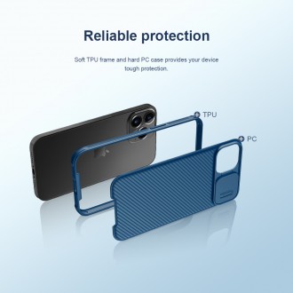 Nillkin CamShield Pro Magnetic Zadní Kryt pro iPhone 13 Blue