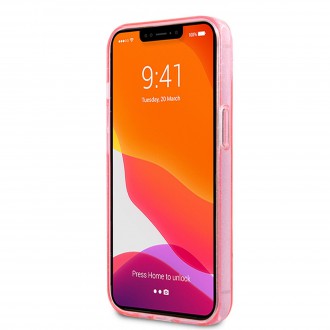 Guess TPU Big 4G Full Glitter Zadní Kryt pro iPhone 13 mini Pink (GUHCP13SPCUGL4GPI)
