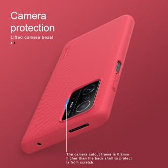 Nillkin Super Frosted Zadní Kryt pro Xiaomi 11T/11T Pro Bright Red