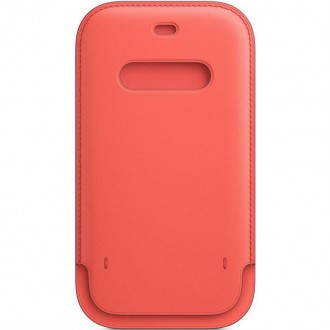 MHKN3ZM/A Apple MagSafe Leather Sleeve Kryt pro iPhone 12 mini Pink Citrus