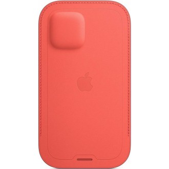 MHKN3ZM/A Apple MagSafe Leather Sleeve Kryt pro iPhone 12 mini Pink Citrus