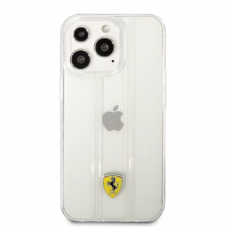 FES3SHCP13XTR Ferrari PC/TPU 3D Stripes Zadní Kryt pro iPhone 13 Pro Max Transparent