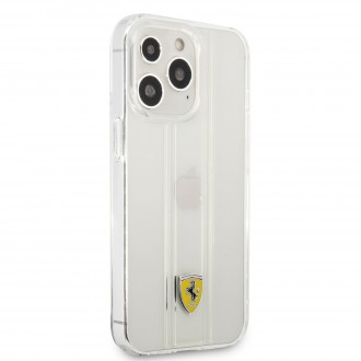 FES3SHCP13XTR Ferrari PC/TPU 3D Stripes Zadní Kryt pro iPhone 13 Pro Max Transparent