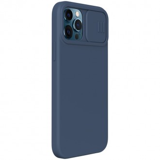 Nillkin CamShield Silky Silikonový Kryt pro iPhone 12/12 Pro 6.1 Blue