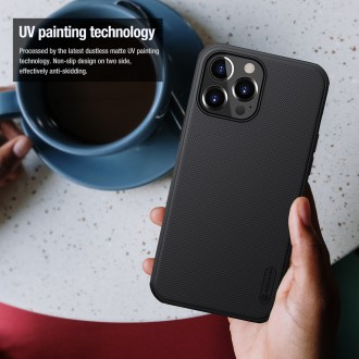 Nillkin Super Frosted PRO Magnetic Zadní Kryt pro iPhone 13 Pro Black