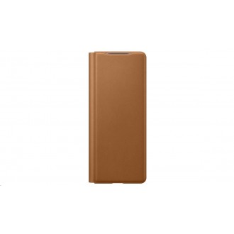 EF-FF916LAE Samsung Kožený Flip Kryt pro Galaxy Z Fold 2 Brown