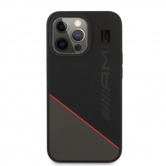 AMHCP13LRGDBK AMG Liquid Silicone Zadní Kryt pro iPhone 13 Pro Black/Red