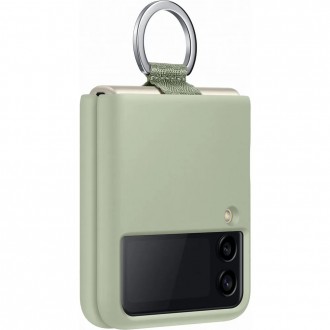 EF-PF711TME Samsung Silikonový Kryt pro Galaxy Z Flip 3 Olive Green