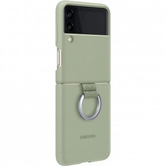 EF-PF711TME Samsung Silikonový Kryt pro Galaxy Z Flip 3 Olive Green