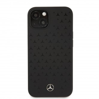 MEHCP13SSIPBK Mercedes Liquid Silicone Kryt pro iPhone 13 mini Black