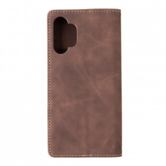 Tactical Xproof PU Kožené Book Pouzdro pro Samsung Galaxy A32 4G Mud Brown