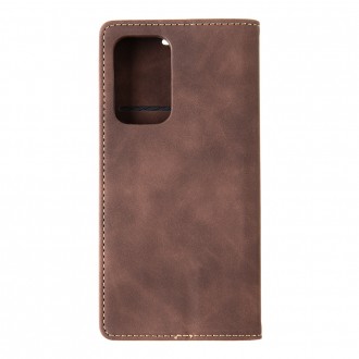 Tactical Xproof PU Kožené Book Pouzdro pro Samsung Galaxy A52 Mud Brown