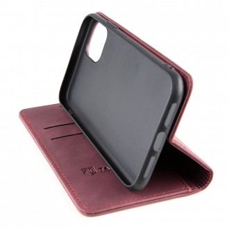 Tactical Xproof PU Kožené Book Pouzdro pro Apple iPhone 11 Red Beret