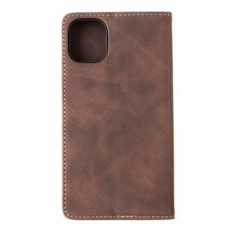 Tactical Xproof PU Kožené Book Pouzdro pro Apple iPhone 11 Mud Brown