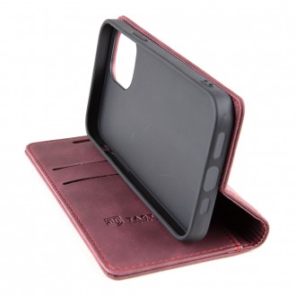Tactical Xproof PU Kožené Book Pouzdro pro Apple iPhone 12/12 Pro Red Beret