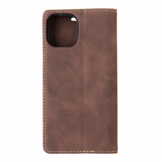 Tactical Xproof PU Kožené Book Pouzdro pro Apple iPhone 12/12 Pro Mud Brown