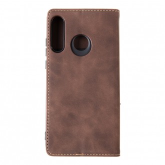 Tactical Xproof PU Kožené Book Pouzdro pro Huawei P30 Lite Mud Brown