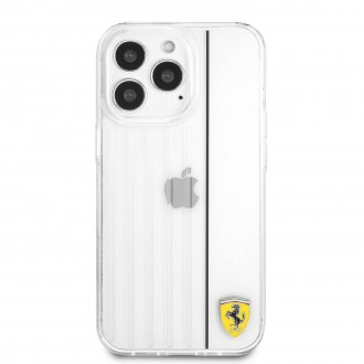 FESBIHCP13XTRBK Ferrari PC/TPU 3D Lines Zadní Kryt pro iPhone 13 Pro Max Transparent