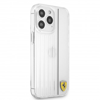 FESBIHCP13XTRBK Ferrari PC/TPU 3D Lines Zadní Kryt pro iPhone 13 Pro Max Transparent