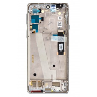 Motorola Edge 20 LCD Display + Dotyková Deska + Přední Kryt White (Service Pack)