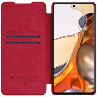 Nillkin Qin Book Pouzdro pro Xiaomi 11T/11T Pro Red
