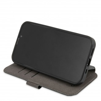 Guess PU 4G Printed Stripe Book Pouzdro pro iPhone 13 Pro Max Grey (GUBKP13X4GDGR)