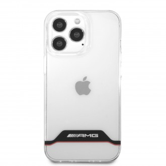 AMHCP13XTCBR AMG PC/TPU Red Stripes Zadní Kryt pro iPhone 13 Pro Max Transparent