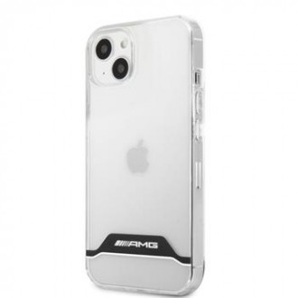 AMHCP13STCBW AMG PC/TPU White Stripes Zadní Kryt pro iPhone 13 Mini Transparent