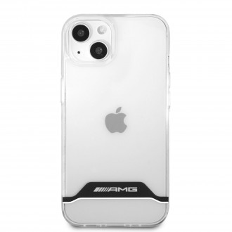 AMHCP13STCBW AMG PC/TPU White Stripes Zadní Kryt pro iPhone 13 Mini Transparent