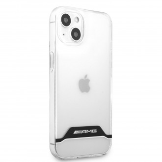 AMHCP13STCBW AMG PC/TPU White Stripes Zadní Kryt pro iPhone 13 Mini Transparent