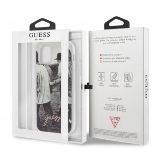 Guess PC/TPU B&W Photo Zadní Kryt pro iPhone 12/12 Pro White (GUHCP12M40GPVI)