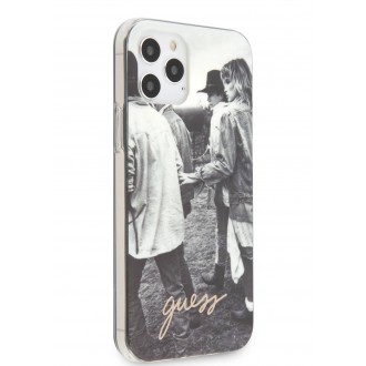 Guess PC/TPU B&W Photo Zadní Kryt pro iPhone 12/12 Pro White (GUHCP12M40GPVI)