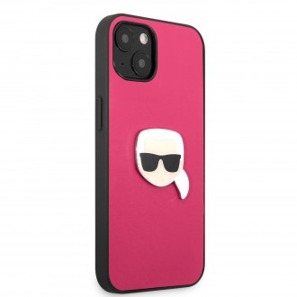Karl Lagerfeld PU Leather Karl Head Kryt pro iPhone 13 mini Pink (KLHCP13SPKMP)